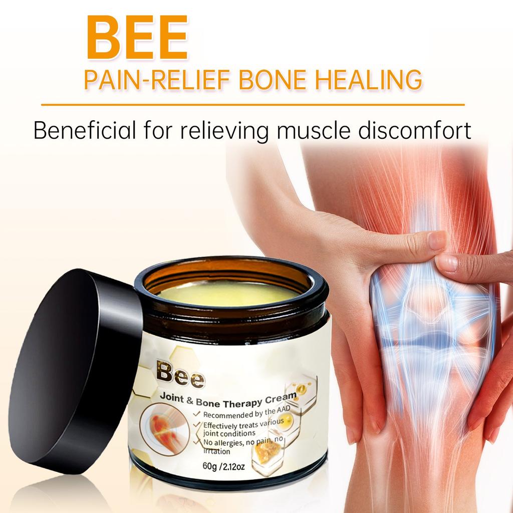 Бальзам для суставов, увлажняющий, комфортный, для всего тела, бальзам с апитерапией, для суставов спины, шеи, рук, ног, 60 г