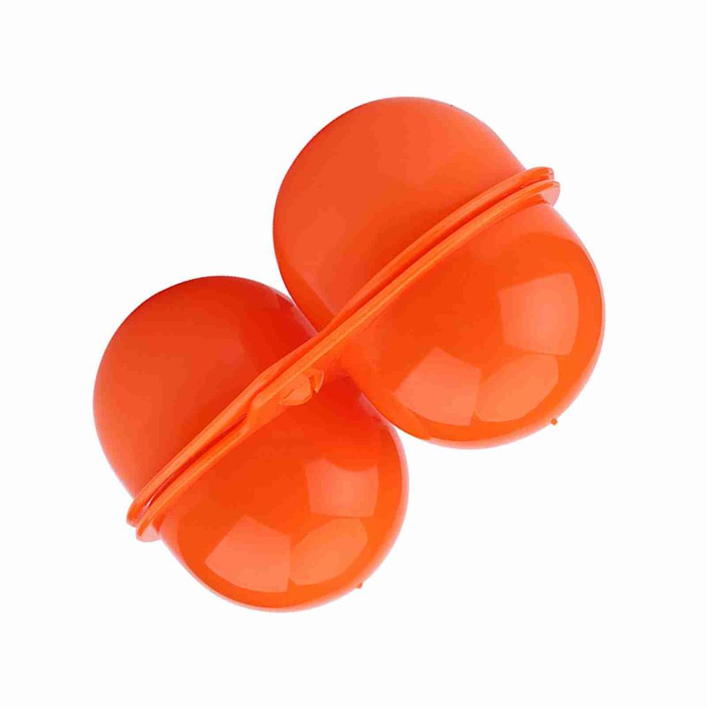 Пластиковый контейнер для хранения и переноски яиц, 2 шт., для использования на пикнике на открытом воздухе, в кемпинге(оранжевый)