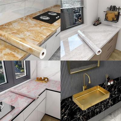 Водонепроницаемые обои Самоклеящиеся стеновые панели Отклеивающиеся фартуки для кухни ванной