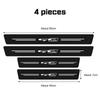 Car Door Sill Sticker Accessories for KIA RIO K2 K3 K5 GTline Sportege Picanto Optima Soul Carbon Fiber Leather Protector Film