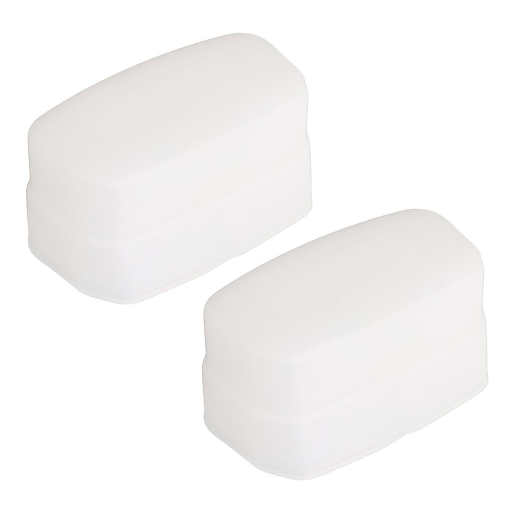 2Pcs Bounce Dome Diffuser White Digital Camera Flash Diffuser for 320EX Flash Speedlight