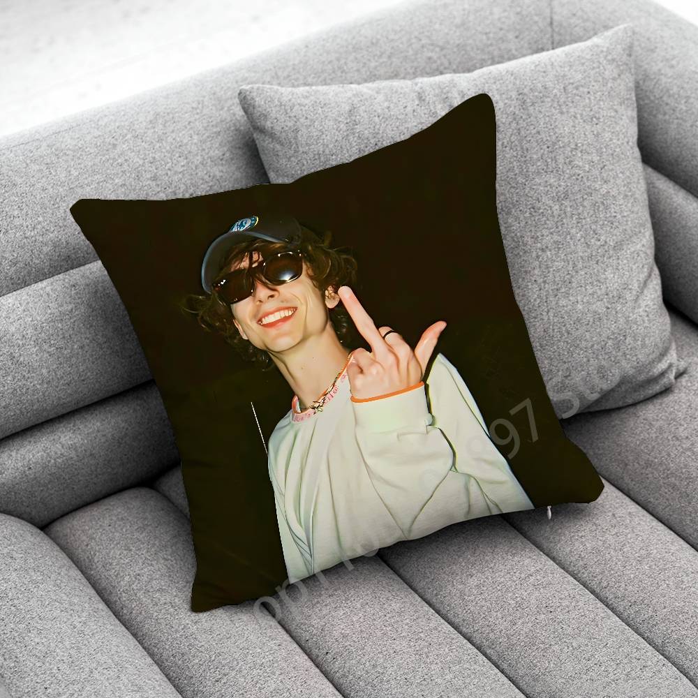 T-Timothee C-Chalamet Throw Pillow Case For 50Cm 30Cm 55Cm 45Cm 40Cm Square Bed Pillowcase Cover