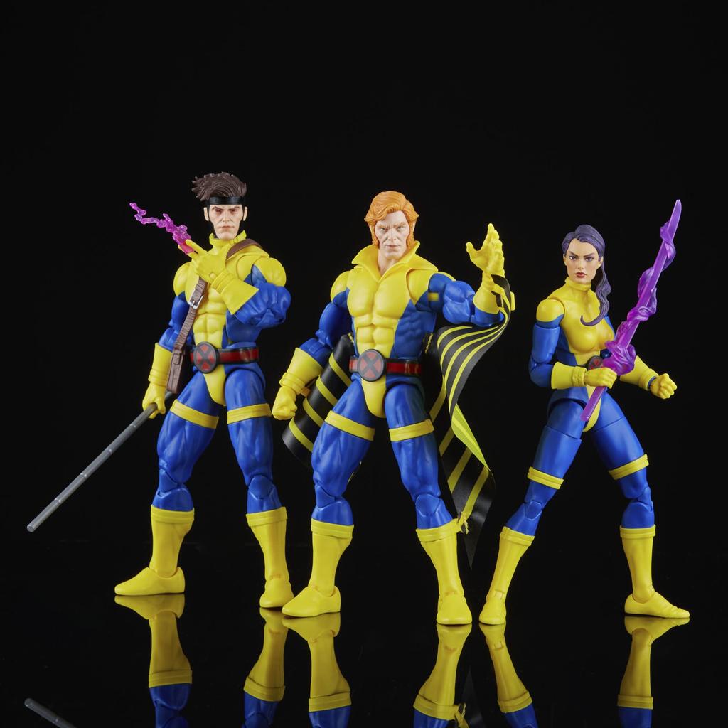 Marvel Legends Series Banshee Gambit Psylocke 60th Anniversary Action Figure Set & X-Men 6-inch