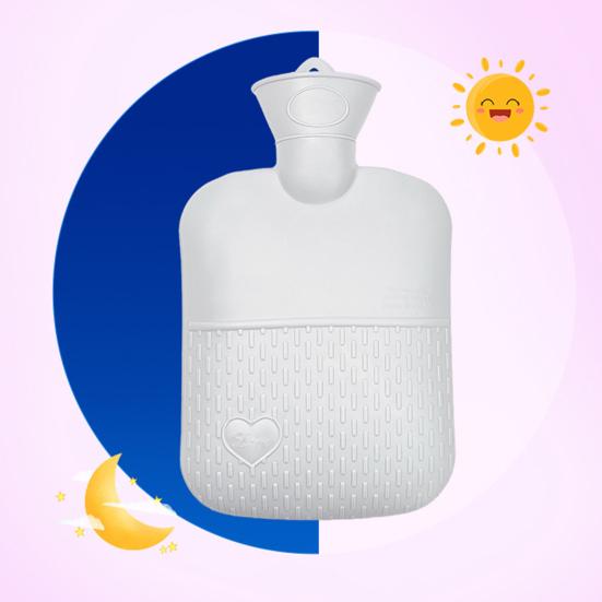 1000ML PVC Hot Water Bottle Leak-proof Hot Cold Compress Hot Water Bag