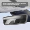 Car Rear View Mirror Silicone Protector Cover, Compatible with Model 3/Y, Auto Interior Mirror Decoration Frame, Car Accessories (Gray)