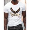 Европейские размеры Majestic Bald Eagle Gerald Banner Мужская повседневная футболка с круглым вырезом и коротким рукавом для лета