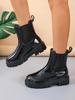 Обувь для женщин 2024 года, новые женские ботинки без застежек, модные однотонные повседневные ботинки, женская горячая распродажа, резиновые сапоги на платформе с круглым носком Zapatos