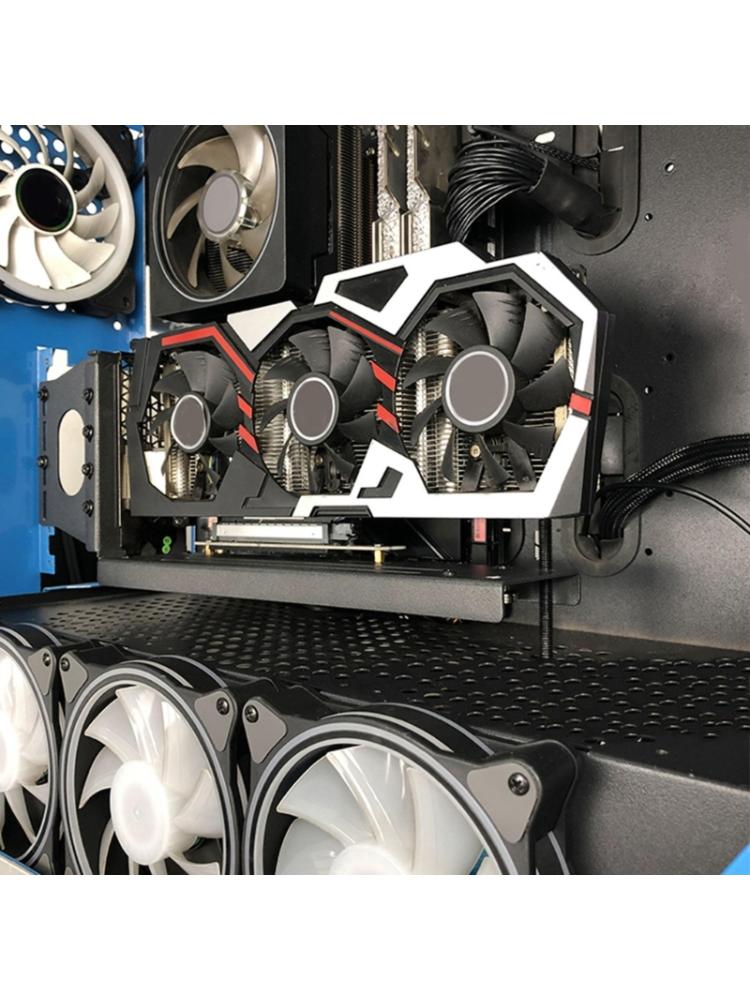 Вертикальный держатель видеокарты для компьютера PCIe 3.0 Вертикальный кронштейн для графического процессора для корпуса Подставка с LED 5V ARGB Syn