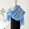 Solid Color Shawl Thin Scarf Big Northwest Ningxia Dunhuang Travel Wear Gauze Cotton And Linen Sand Towel Desert Sunscreen Silk Scarf