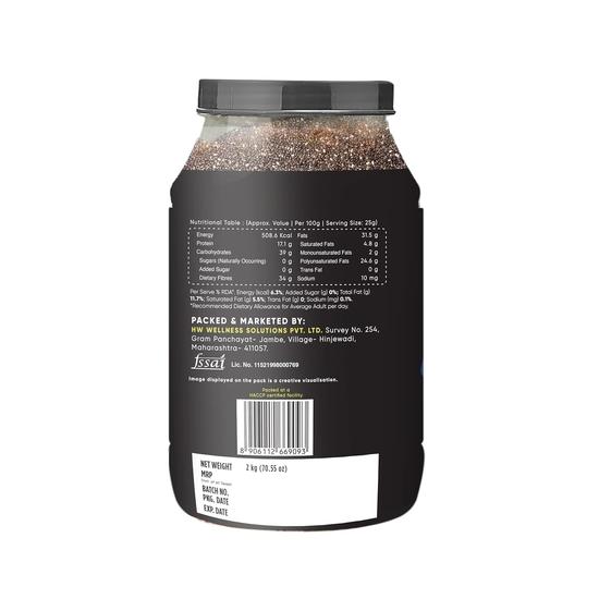 True Elements Сырые семена чиа 2 кг – Суперфуд, богатый питательными веществами для ежедневного здоровья