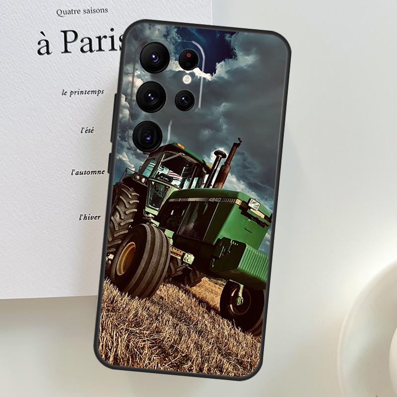Farm Vehicle Tractor Phone Case For Samsung Galaxy S25 Ultra S9 S10 S20 S21 S22 S23 S24 Plus S24 FE Cover Shell