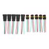 5 Sets 123 Pin Car Waterproof Electrical Connector Plug with Wire Cable3P