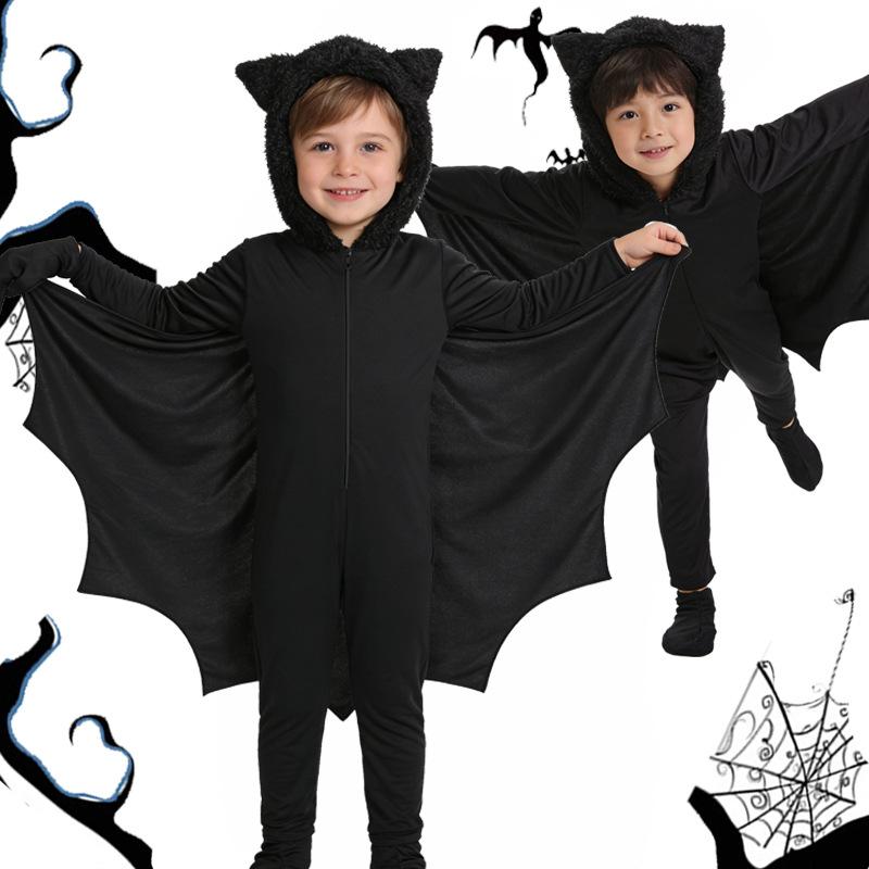 Children's performance costume, jumpsuit, bat costume, Halloween costume, stage performance outfit Cosplay Clothing36Years Old