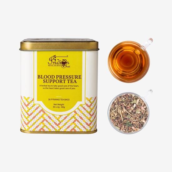 Индийский чай – чай для поддержания артериального давления, 30 пакетиков-пирамидок со свеклой, джатаманси, корнем лопуха, ашвагандой