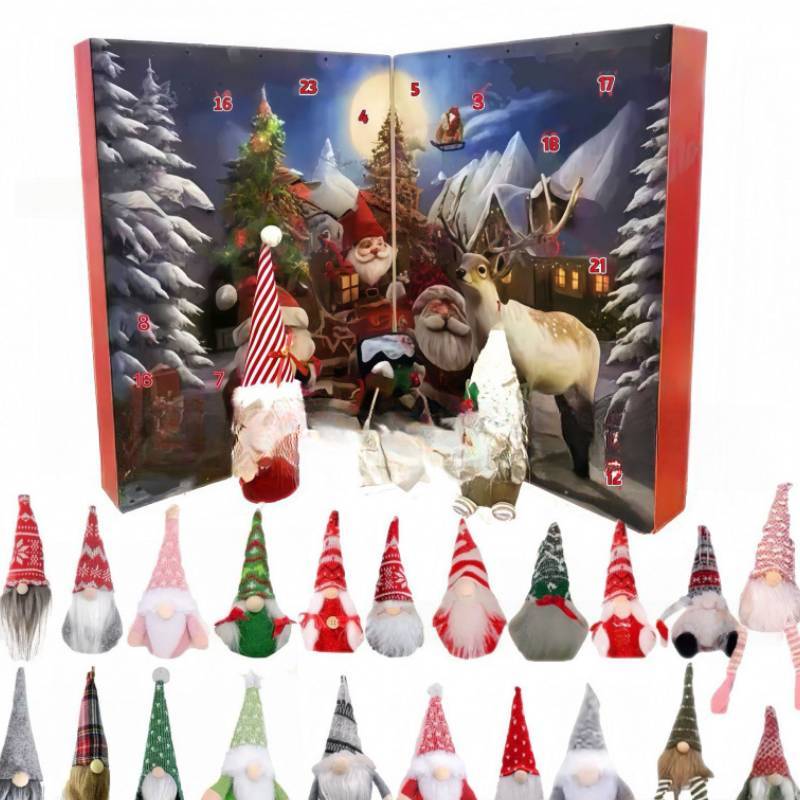 Christmas Gnome Advent Calendar Toy With Interactive Design For Family Fun And Child Development