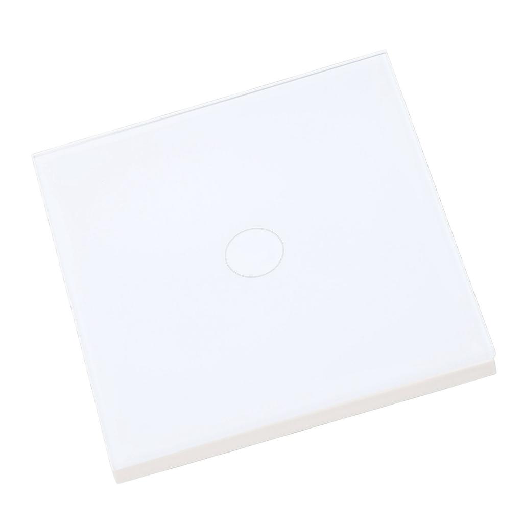 Настенный сенсорный выключатель света, огнестойкая чувствительная панель из закаленного стекла с индикатором