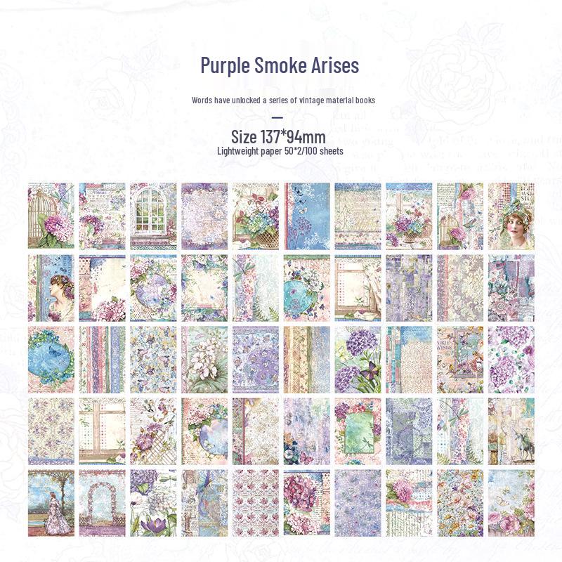 Декор для журнала в розовой тематике: Разверните материал-бумагу серии "Роза", 100 листов