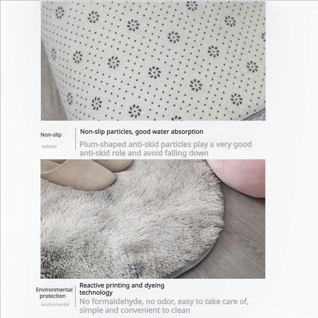 Plush Bedroom Carpet Keeps Warm And Cozy Bedroom Decor Long Haired Tie Dye Blanket Rugs For Bedroom