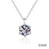 18k Gold Plated 925 Silver 1-3 Carat Solitaire Necklace 5mm 8mm D VVS1 Moissanite Pendant for Women GRA Certified Jewelry Gift