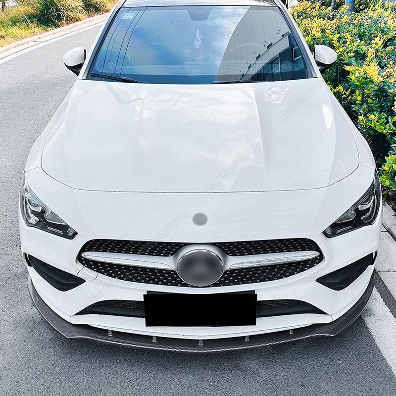 Car Front Bumper Lip For Mercedes Benz CLA Class C118 W118 X118 CLA180 200 220 250 CLA35 CLA45 AMG 2019-2023 Splitter Diffuser