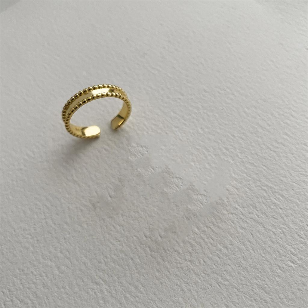 925 стерлингового серебра простое открытое кольцо женское регулируемое нишевое дизайн ins кольцо индивидуальность тренд холодное ювелирное изделие