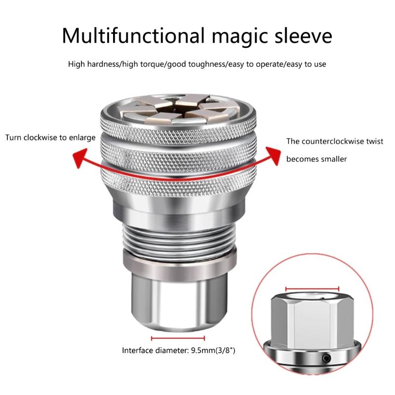 Многофункциональный торцевой ключ Инструмент для обслуживания Профессиональный регулируемый торцевой ключ Инструмент для 3/8" Привод Трещотка Крутящий момент