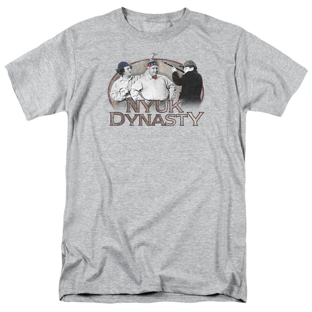 Three Stooges T-Shirt NYUK Dynasty Athletic Heather Tee Unisex T-Shirt