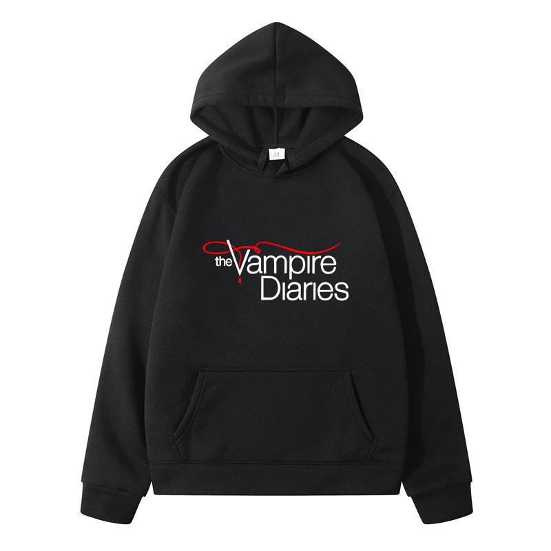 The Vampire Diaries 2D Printing Fashion Loose Men'S And Women'S Hooded Sweater
