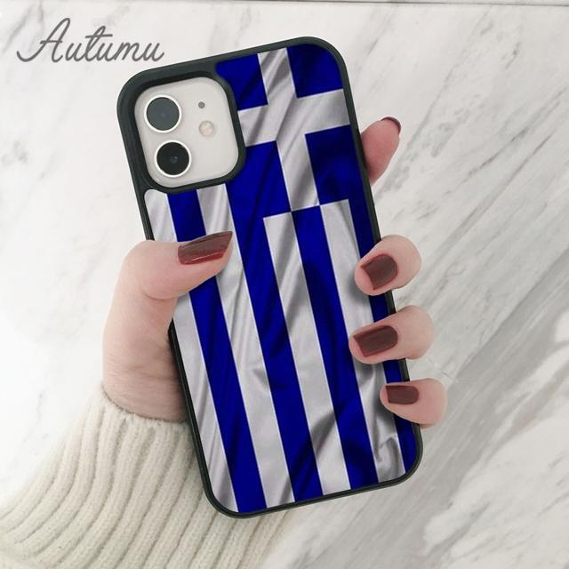 Чехол для телефона с флагом Греции и картой для iPhone 11 12 13 14 Pro Max mini X XR XS SE 2020 6 7 8 Plus Samsung Galaxy S21 S22