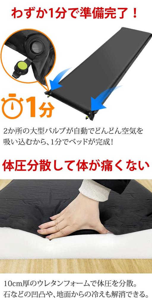 Кемпинговый коврик для сна в очень толстой уретановой губке для хорошей воды автоматически надувается в 1 22 мм большой клапан ремонтный комплект [Radweather] автомобиль,