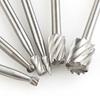 6Pcs 3.2mm Durable Rotary Burr File High Compatibility Widely Used Accessories Useful Rasp Drill Bits Woodworking