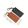 Luxury Women'S Eyeglass Case Leather Soft Holder Pocket Cases Slim Travel Pouch For Sunglasses Eyeglasses Eyewear With Lanyard