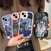Мультяшный чехол для телефона из кожи Ado Kyogen X Uta для iPhone 16 15 14 17 Pro Max 11 12 Mini Plus Мягкий чехол