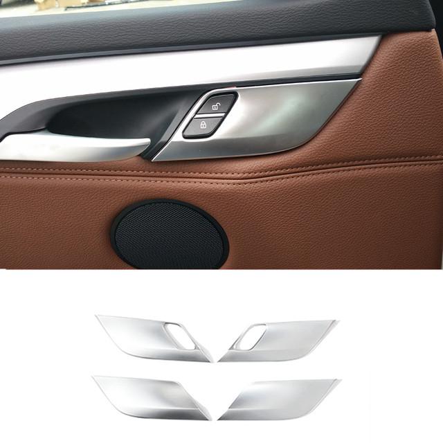 Кнопка блокировки двери автомобиля, кнопка, рамка, ручка, чаша, накладка, наклейка, подходит для BMW X5 F15 X6 F16 2014-2018, интерьер