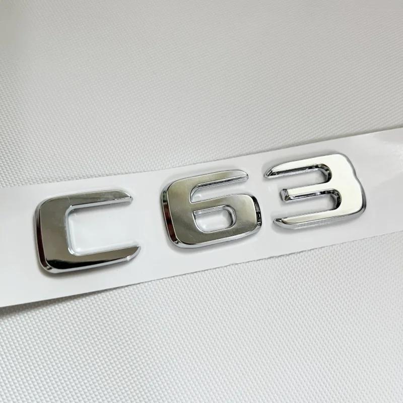 3D Черные Буквы Логотипа C63S Значок V8 BITURBO Наклейка Звезда на Заднюю Часть Автомобиля Эмблема AMG на Багажник Для Mercedes Benz AMG W205 C205 Аксессуары