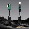 Charging Cable with Digital Display 480Mbps Data Transfer Universal Type-C 90-Degree Elbow