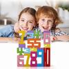 1 Set Wooden Number Building Block Toy Educational Digital Block Stacking Game Toddlers Boys Girls Math Learning Counting Colorful Building Block