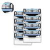 8Pcs/lot Men 3 Layers Shaving Real High Quality Razor Blades For 3 Sensitive Manual