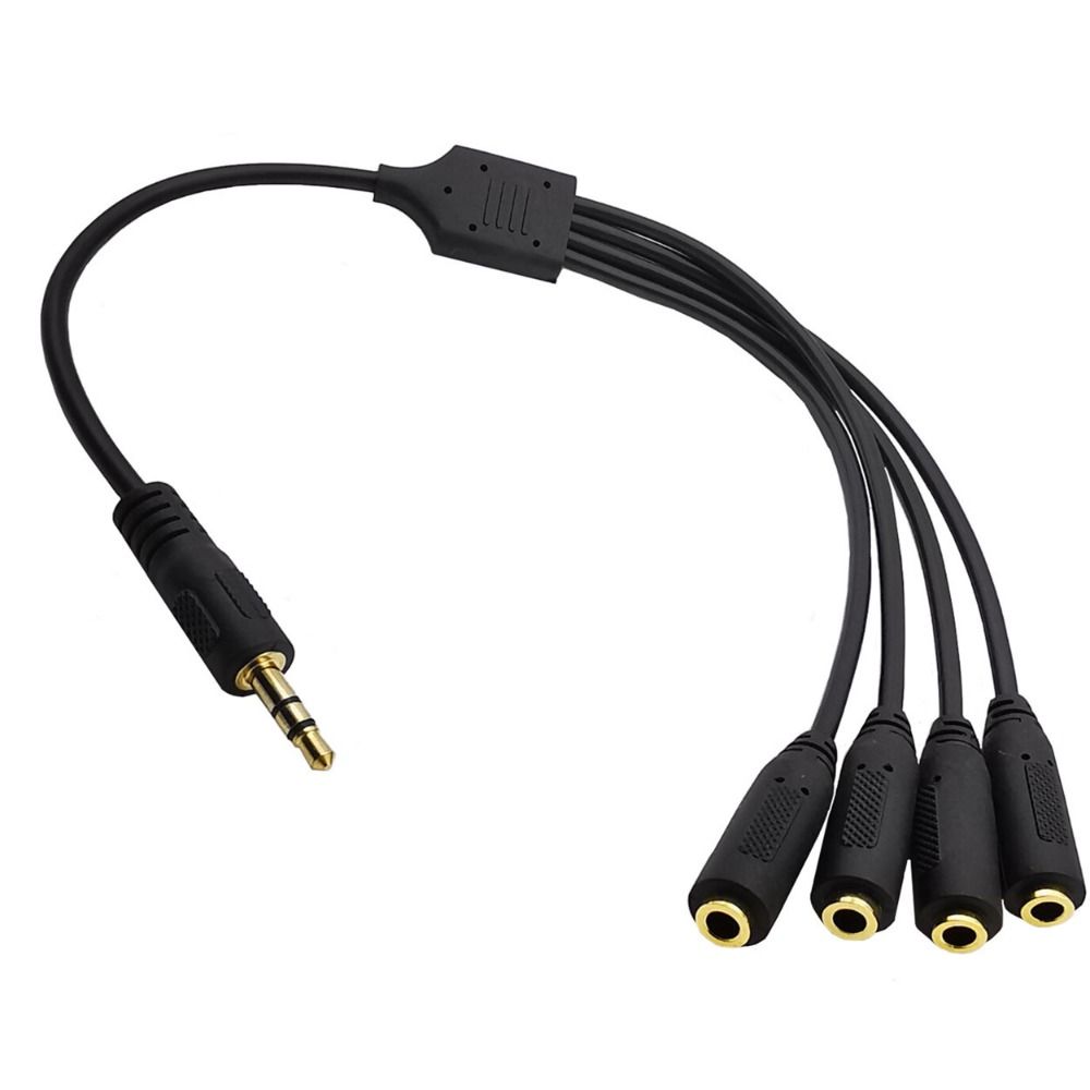 3.5mm Jack 3.5mm Aux Splitter Audio Cable 3.5mm 1/8 TRS Male HUB Splitter Audio Cable MP3 Speaker