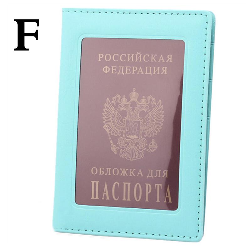 1PC Wallet Cover Passport Protector Card Case Passport Holder Ticket Leather Travel Organizer KTY