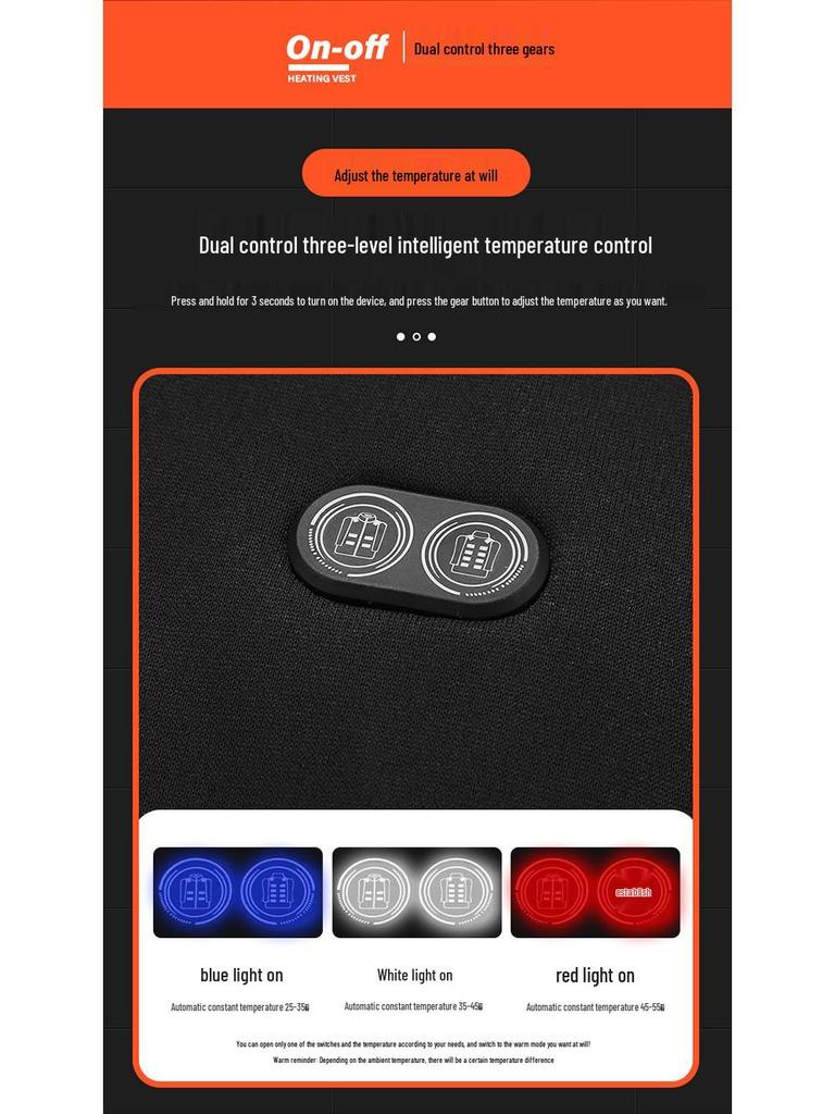 Мужская толстовка с молнией с подогревом - Повседневный спортивный топ с подогревом, Новый стиль, Однотонный кардиган