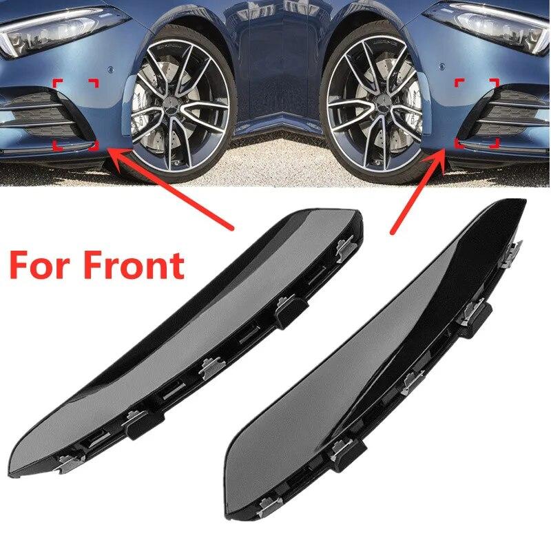 For Mercedes Benz A Class W177 Hatchback A180 A200 A220 A250 A35 + Rear Bumper Trim Lip Spoiler Stickers Fender Canards Fins