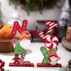 Gingerbread Man Christmas Wooden Decor With Colorful Letters For Holiday Celebration