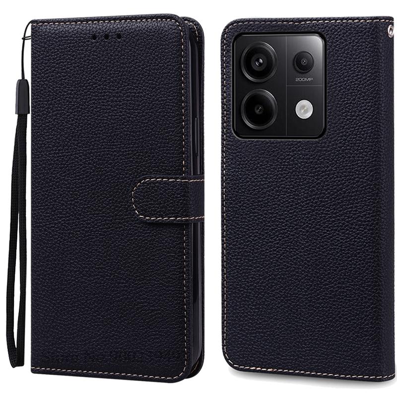 Для Redmi Note 14S Чехол-книжка из кожи, чехол-кошелек для Xiaomi Redmi Note 14S Чехол-книжка для телефона, чехол-книжка, чехол Fundas