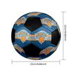 York Knicks Soccer Ball Colorful All Ages Machine Stitched PVC Competition Ready Durable High-Bounce.SIZE5