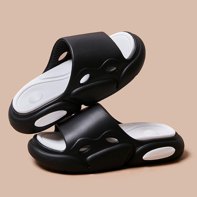Летние сандалии для отдыха 2024 года, спортивная мода, противоскользящие, износостойкие, удобная мягкая подошва, пляжные тапочки на толстой подошве