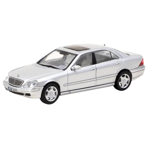 TARMACWORKS 1/64 Mercedes-Benz S-Class Brilliant Silver Metallic Finished Product T64G-072-SL
