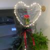 1 компл. светодиодный воздушный шар надувной DIY в форме сердца прозрачный светодиодный светящийся шар на день святого Валентина праздничные принадлежности