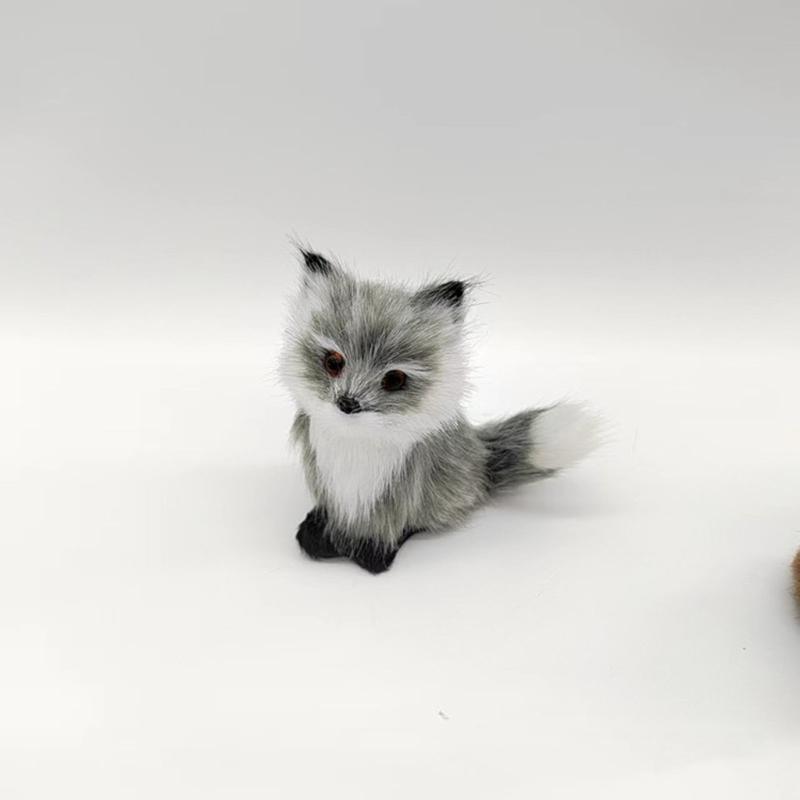 Искусственный мех Лисы Украшение Легкий Безопасный для детской комнаты Офис Вечеринка Украшение Фигурка животного Подвеска