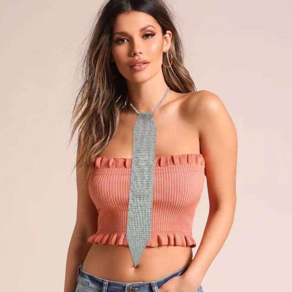 Мягкий хрустальный галстук-бабочка со стразами, регулируемый блестящий галстук-крават, металлический галстук с пайетками, аксессуары для костюма